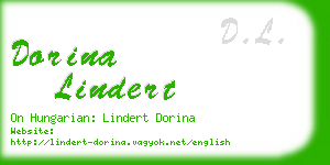 dorina lindert business card